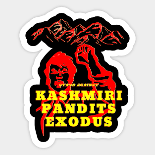 STAND AGAINST KASHMIRI PANDITS EXODUS Sticker